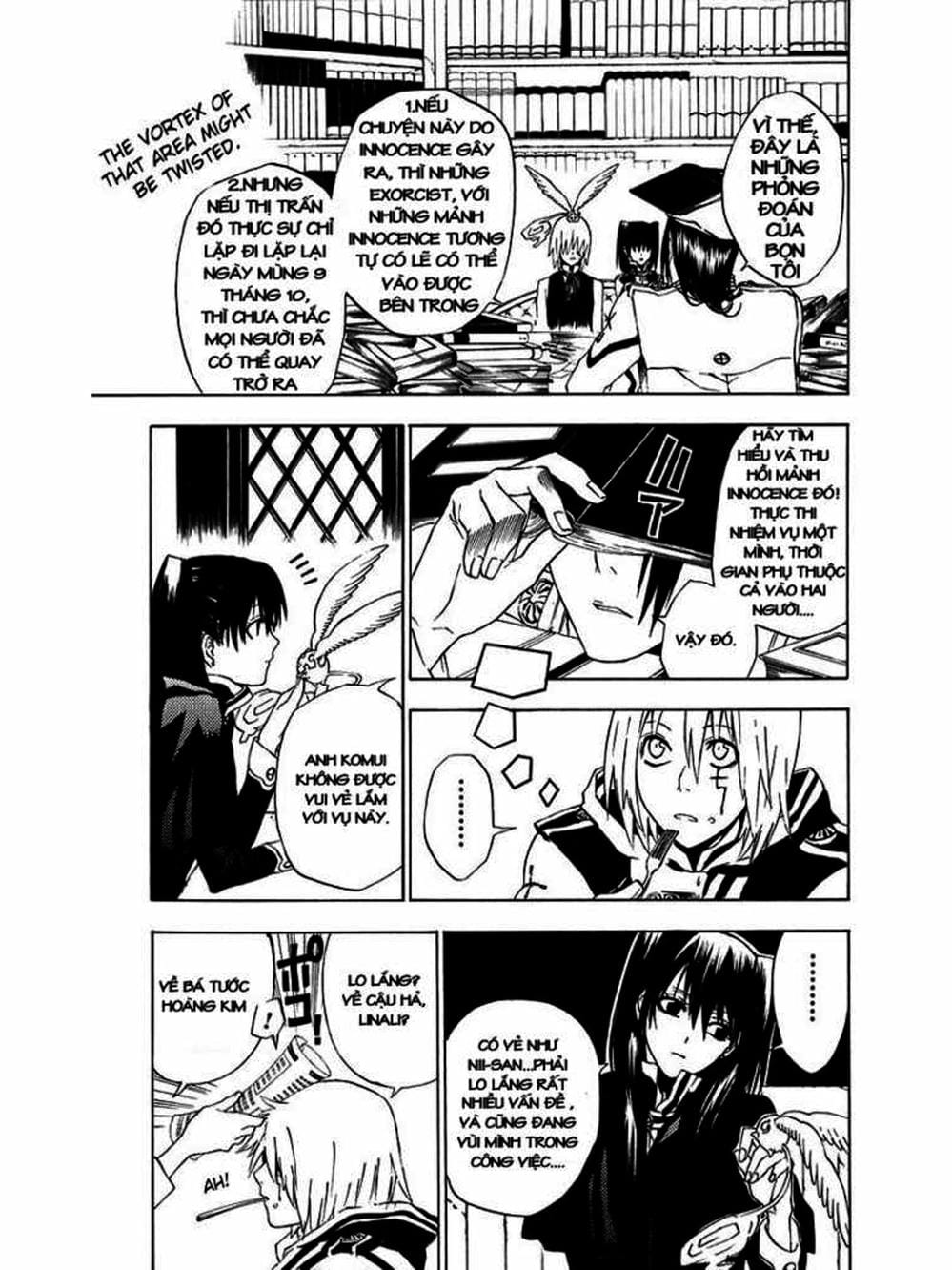 Truyện Tranh Quái Vật Sinh Ra Từ Linh Hồn Chết Chóc - D. Gray-Man trang 8