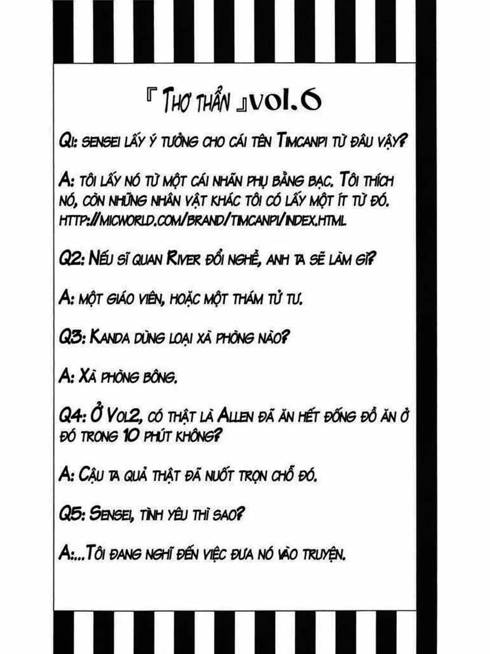 Truyện Tranh Quái Vật Sinh Ra Từ Linh Hồn Chết Chóc - D. Gray-Man trang 8