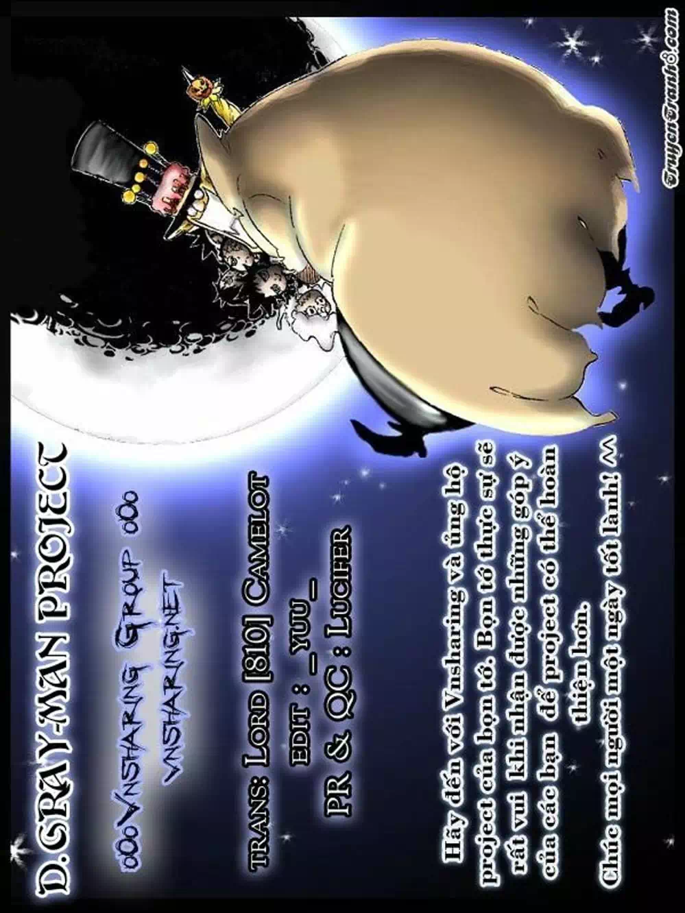 Truyện Tranh Quái Vật Sinh Ra Từ Linh Hồn Chết Chóc - D. Gray-Man trang 8