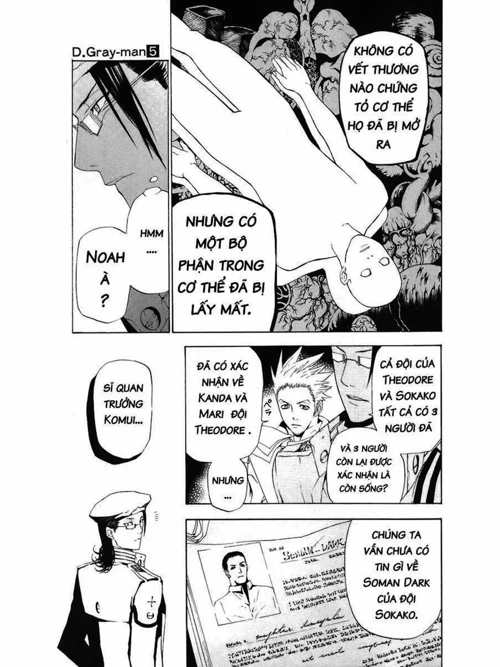 Truyện Tranh Quái Vật Sinh Ra Từ Linh Hồn Chết Chóc - D. Gray-Man trang 8