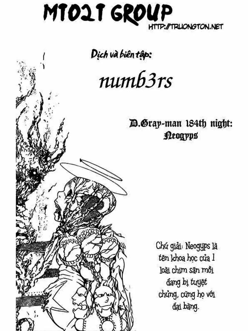 Truyện Tranh Quái Vật Sinh Ra Từ Linh Hồn Chết Chóc - D. Gray-Man trang 8