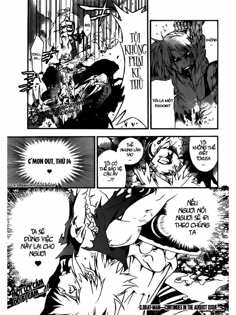 Truyện Tranh Quái Vật Sinh Ra Từ Linh Hồn Chết Chóc - D. Gray-Man trang 8
