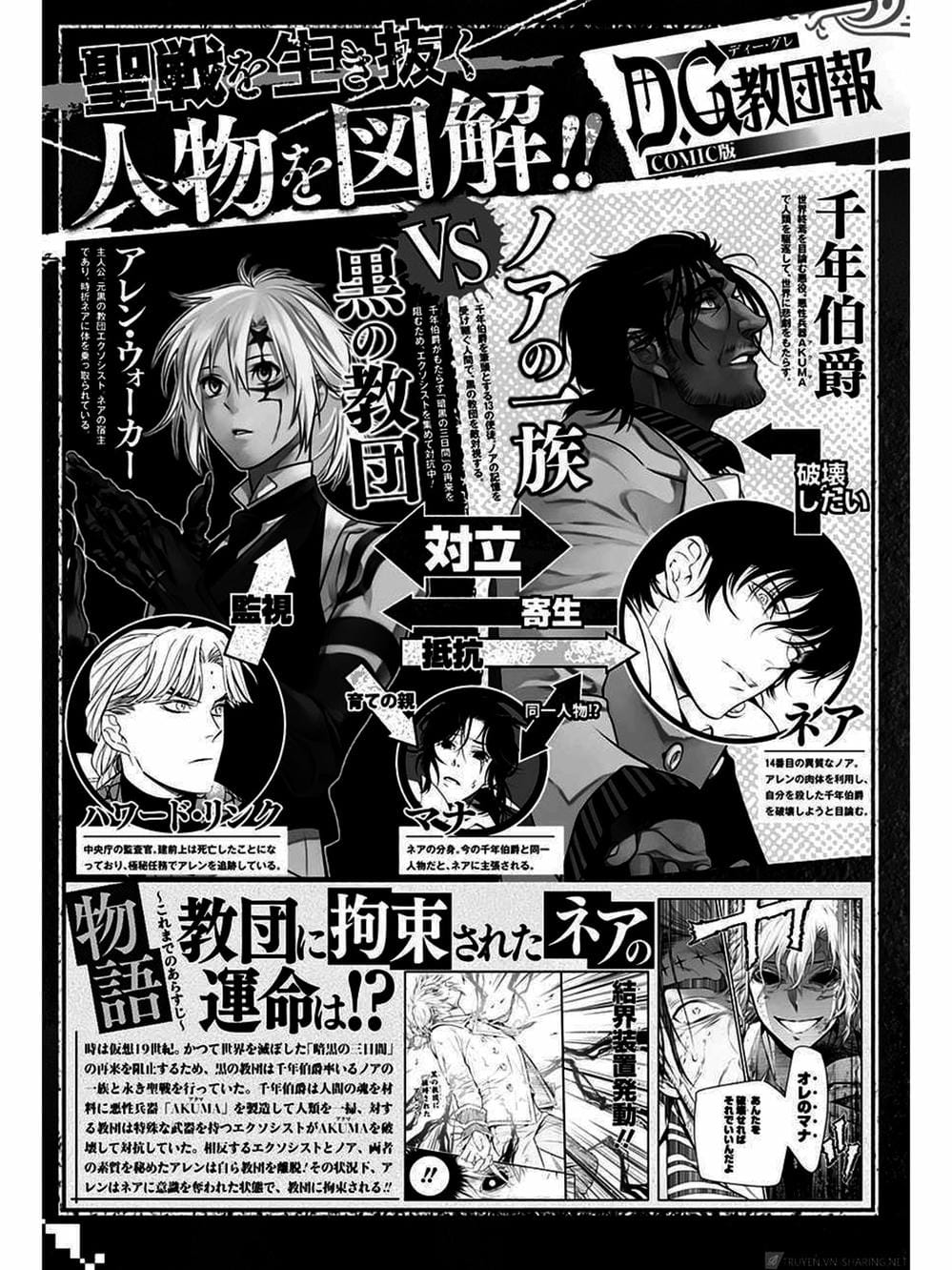 Truyện Tranh Quái Vật Sinh Ra Từ Linh Hồn Chết Chóc - D. Gray-Man trang 8