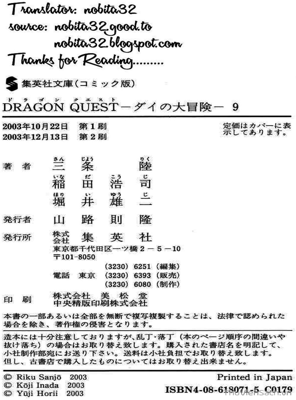 Truyện Tranh Dấu Ấn Rồng Thiêng - Dragon Quest trang 2652