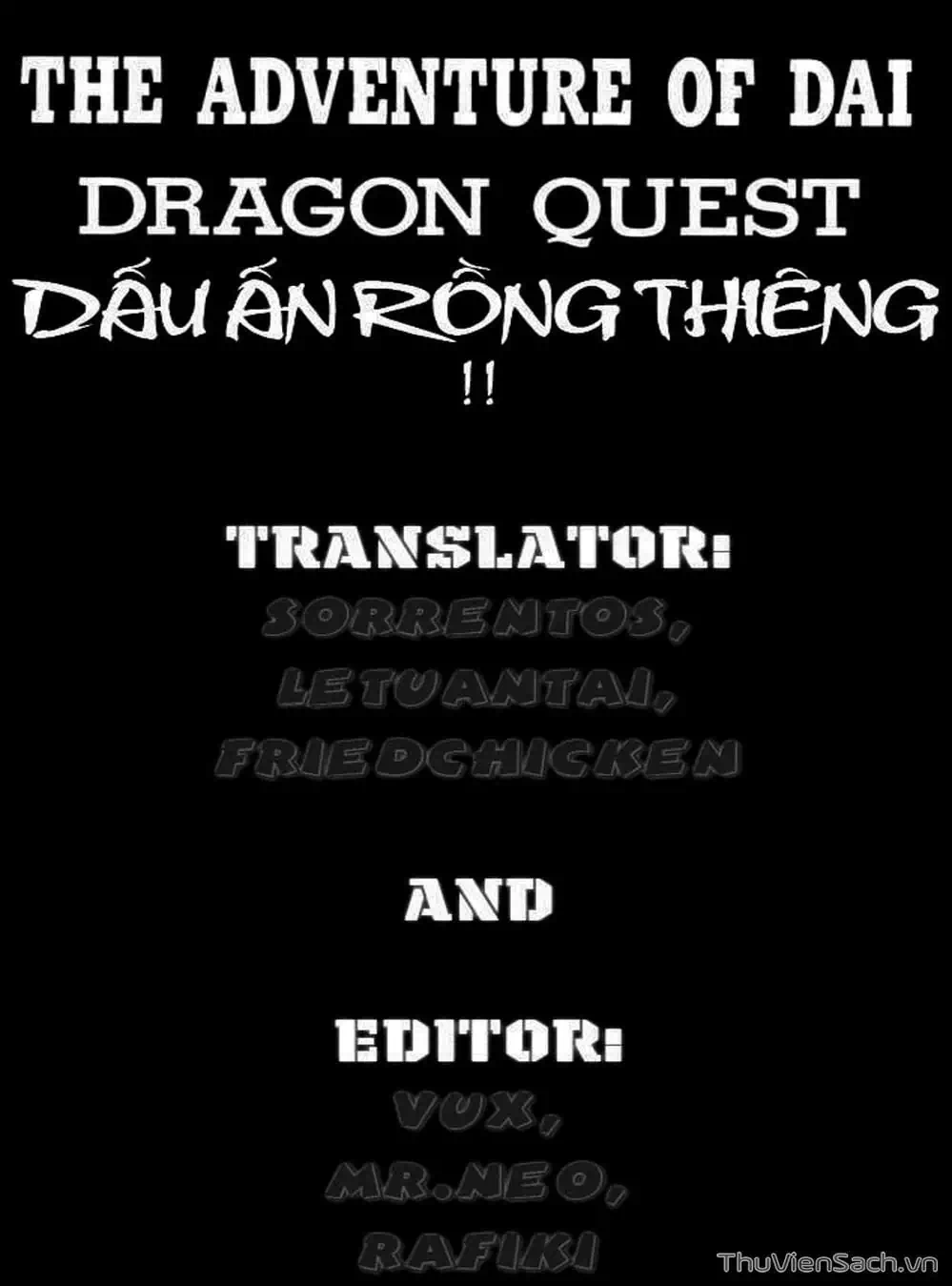 Truyện Tranh Dấu Ấn Rồng Thiêng - Dragon Quest trang 4