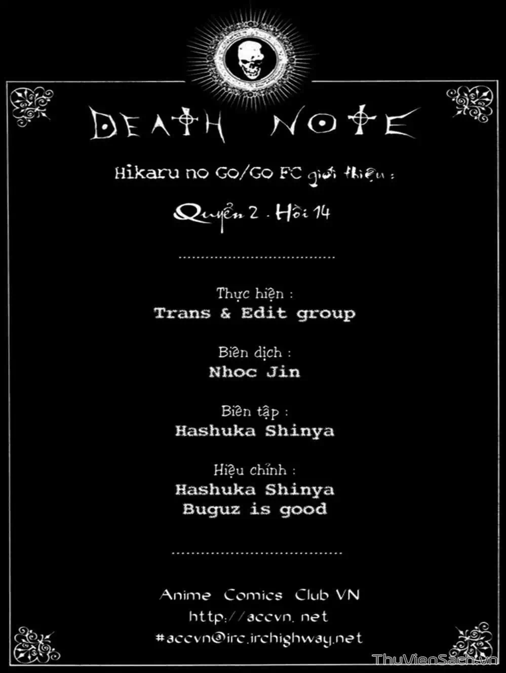 Truyện Tranh Cuốn Sổ Thiên Mệnh - Death Note trang 3