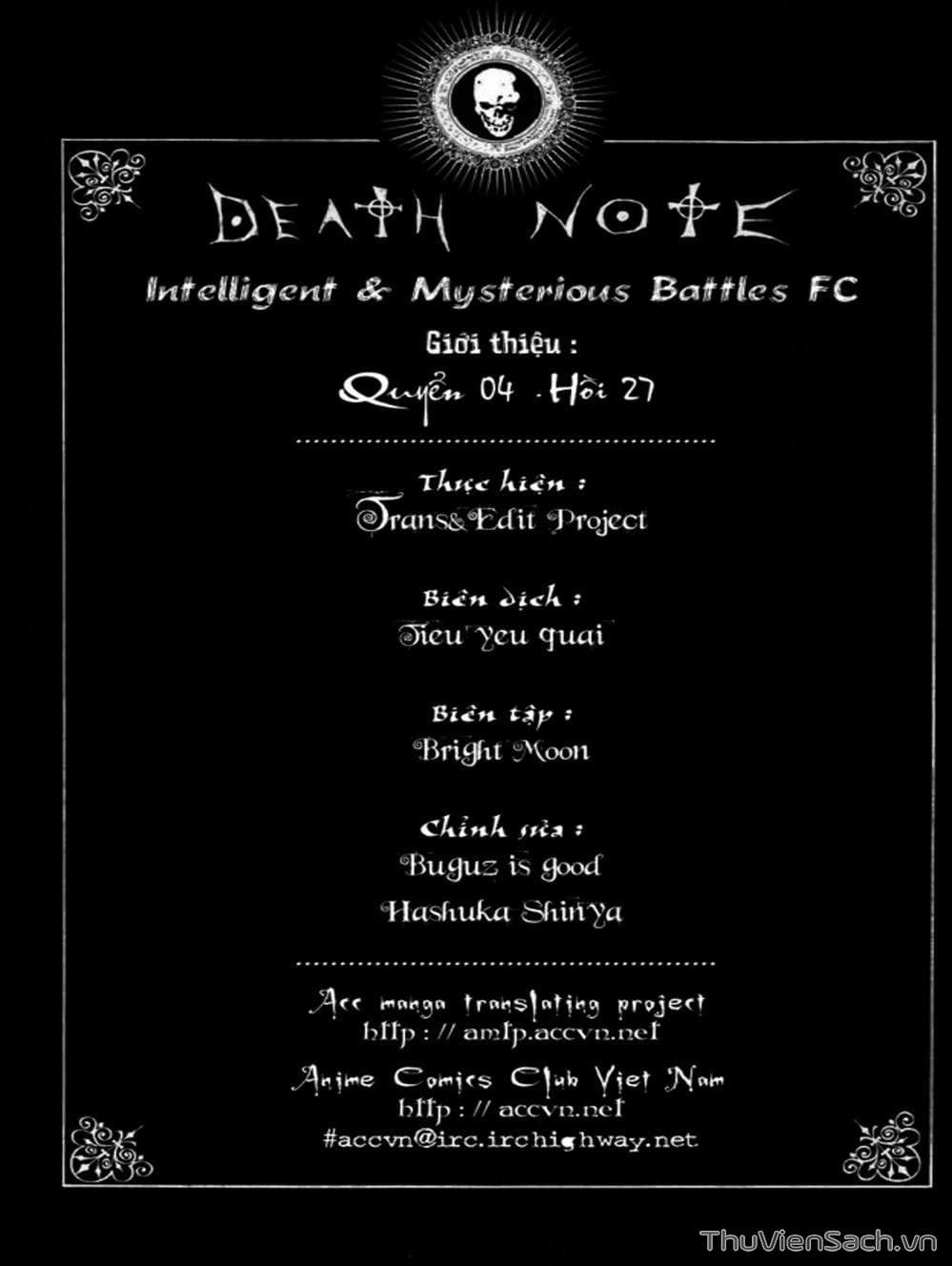 Truyện Tranh Cuốn Sổ Thiên Mệnh - Death Note trang 598