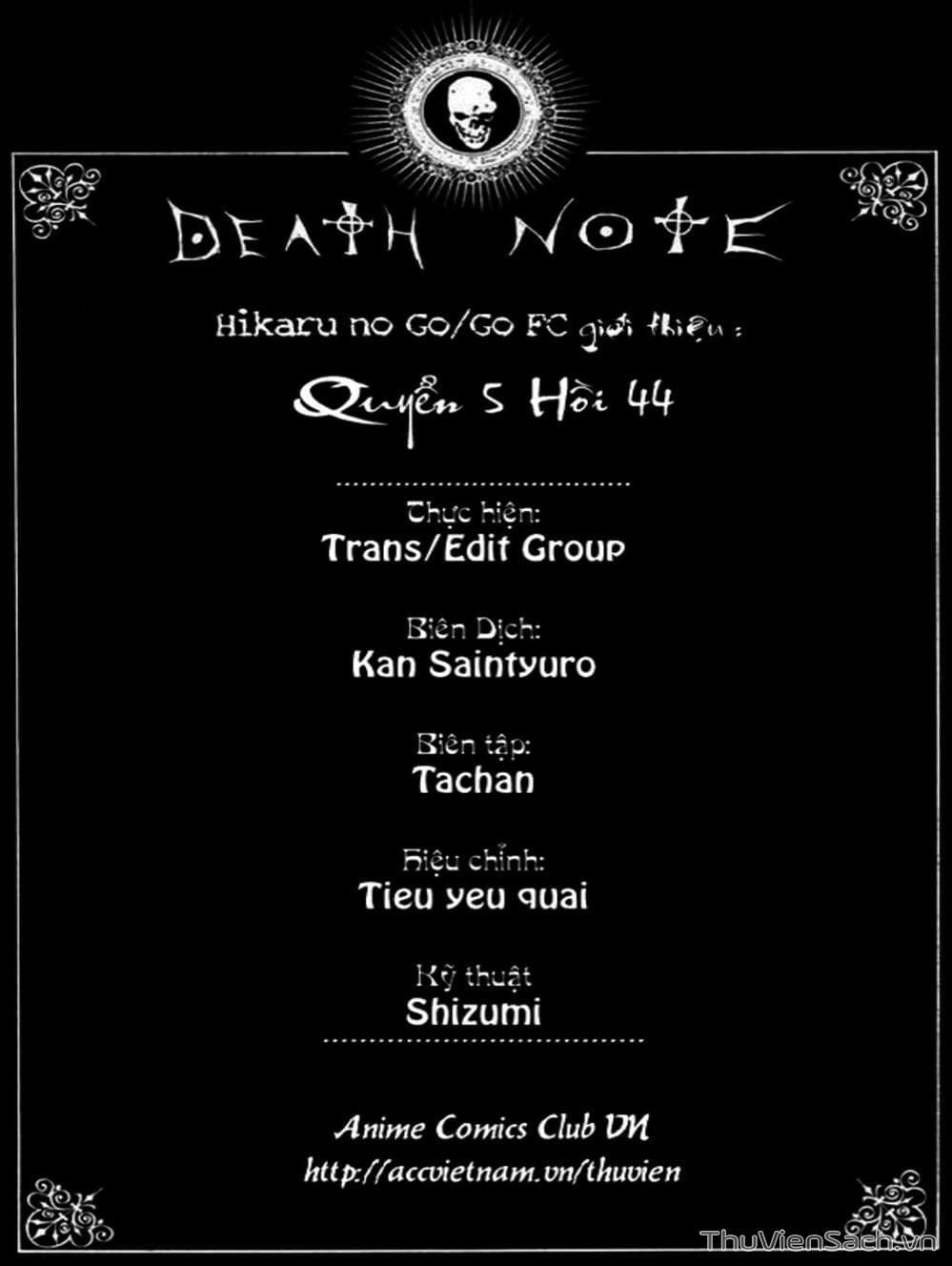 Truyện Tranh Cuốn Sổ Thiên Mệnh - Death Note trang 965