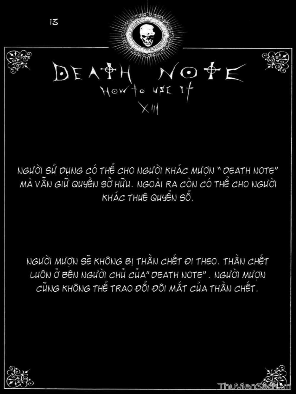 Truyện Tranh Cuốn Sổ Thiên Mệnh - Death Note trang 3
