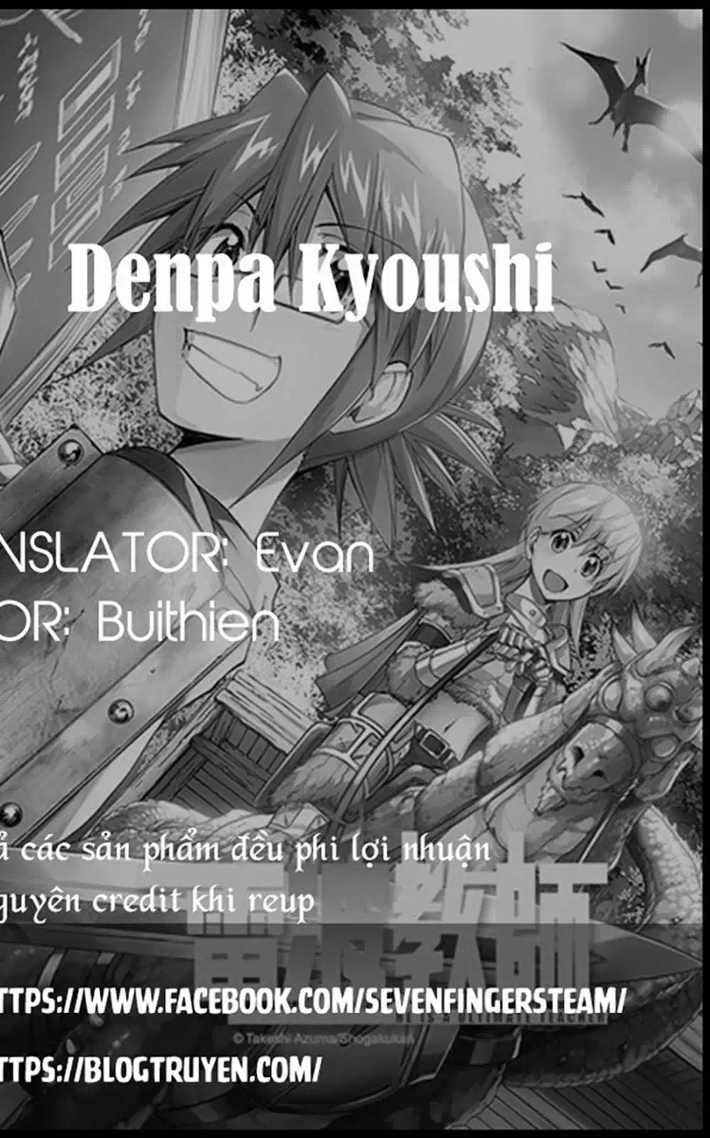 Truyện Tranh Thầy Giáo Lập Dị - Denpa Kyoushi trang 3