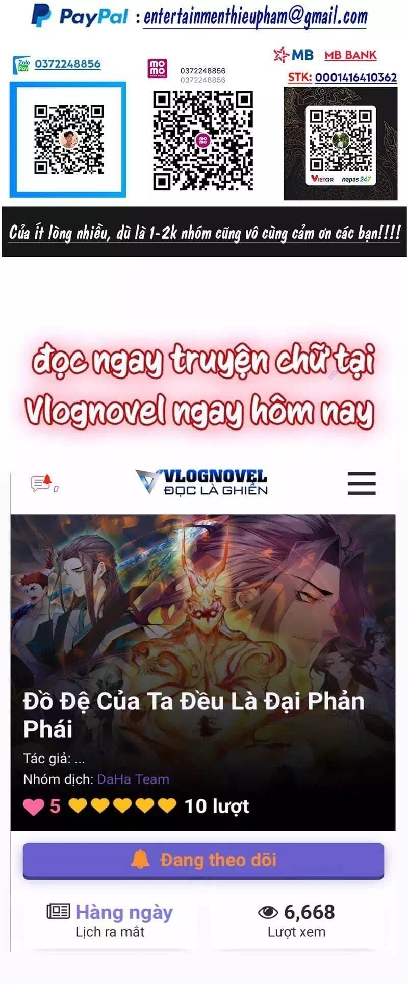 Truyện Tranh Đồ Đệ Của Ta Đều Là Đại Phản Phái trang 4