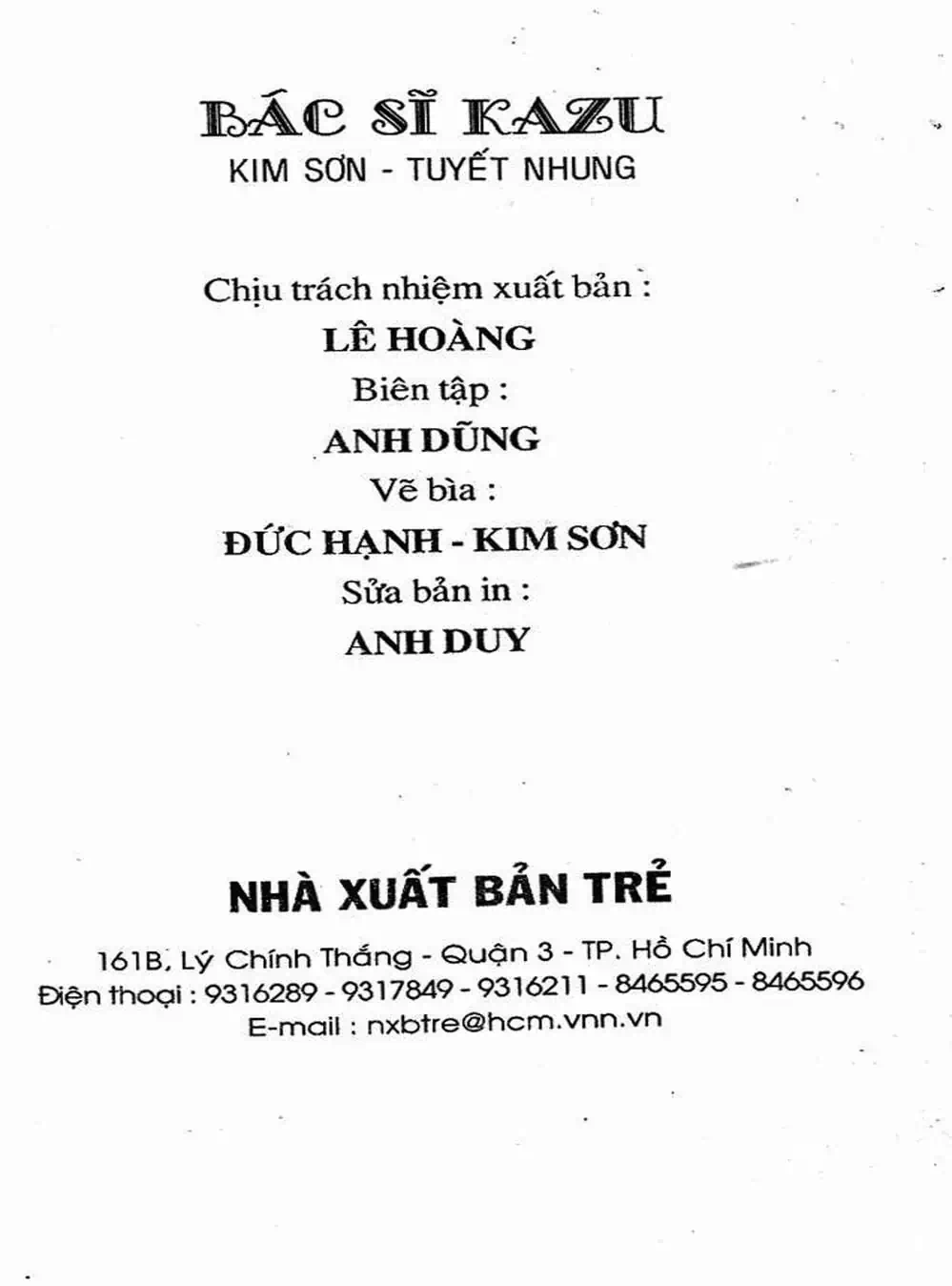 Truyện Tranh Bác Sĩ K - Doctor K trang 3