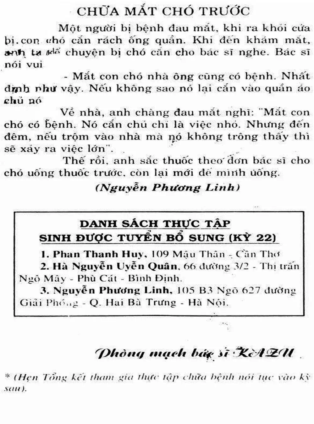 Truyện Tranh Bác Sĩ K - Doctor K trang 3