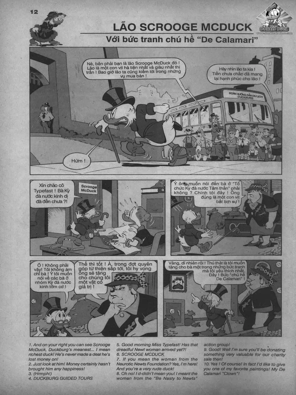 Truyện Tranh Donald Và Bạn Hữu trang 2
