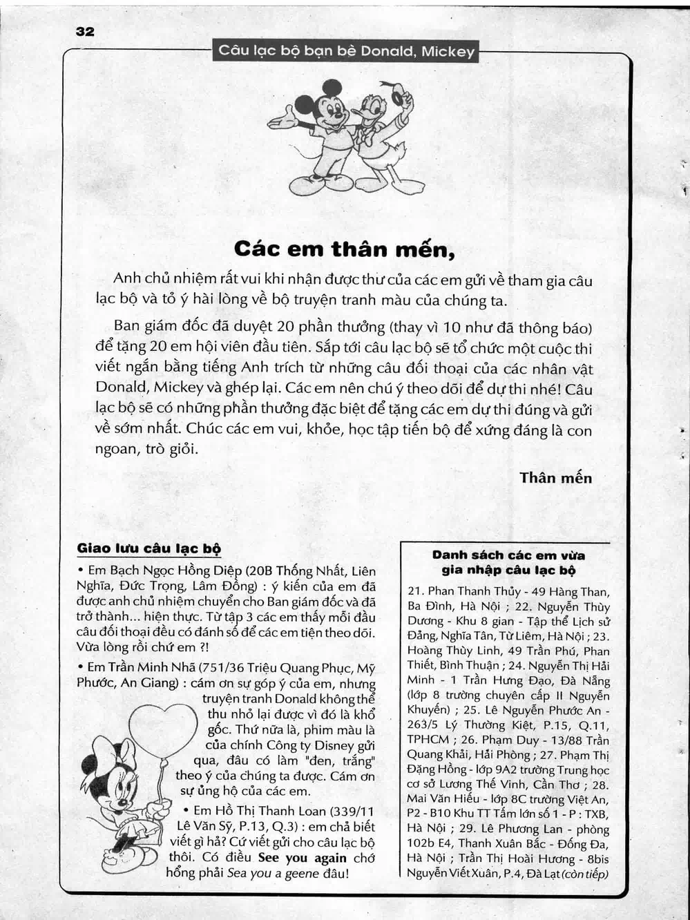 Truyện Tranh Donald Và Bạn Hữu trang 2