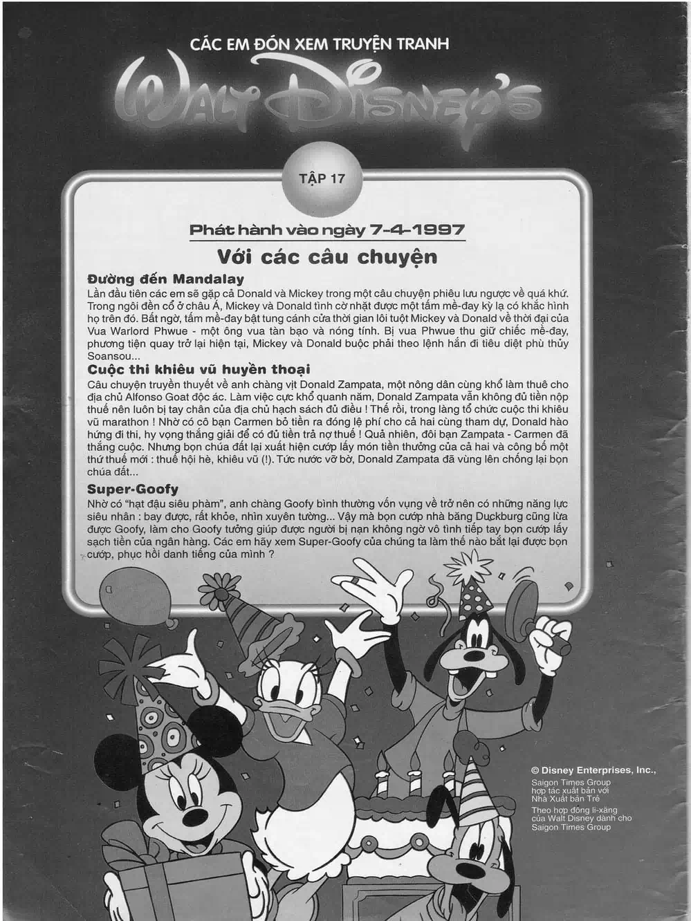 Truyện Tranh Donald Và Bạn Hữu trang 2