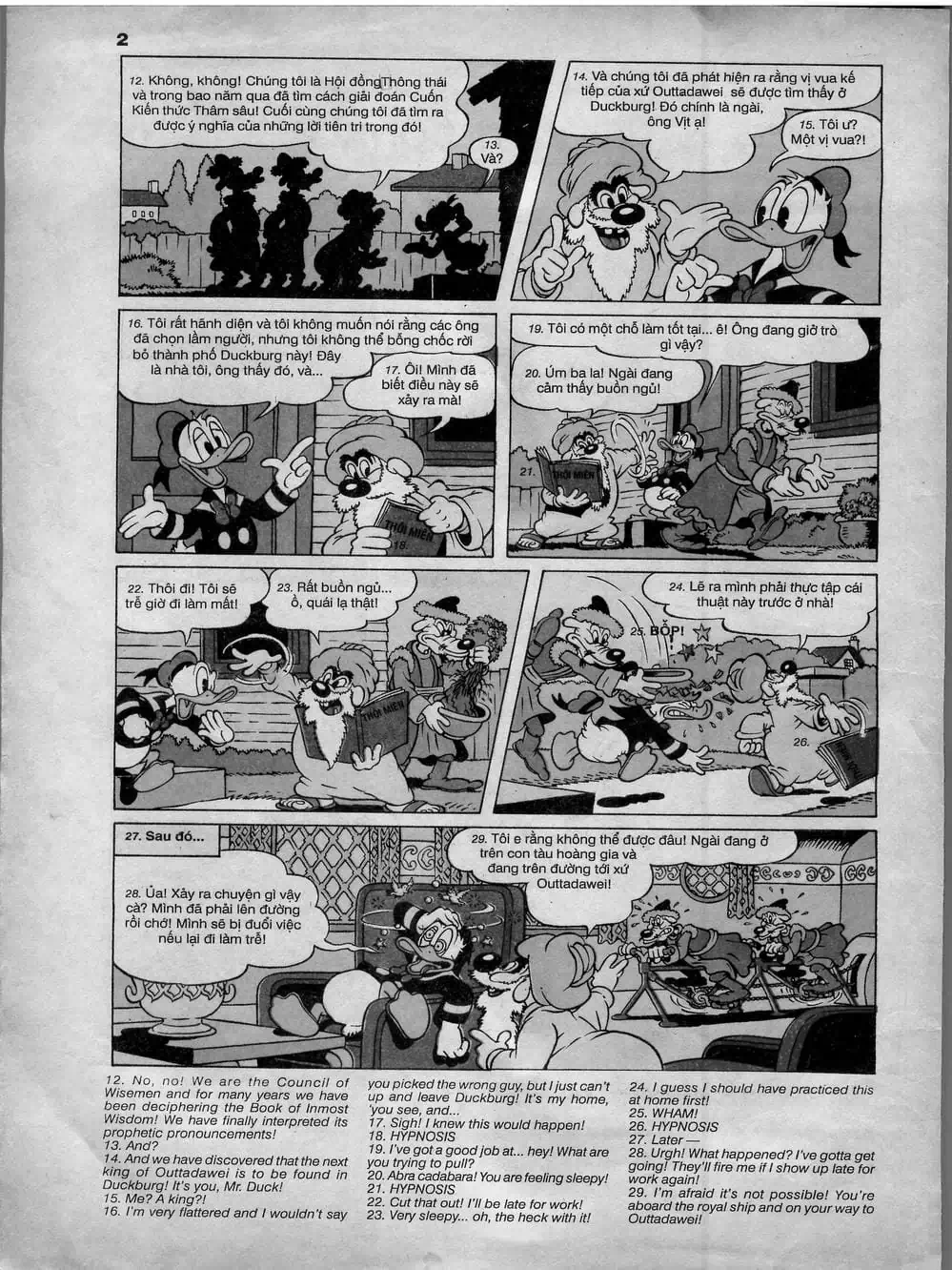 Truyện Tranh Donald Và Bạn Hữu trang 2