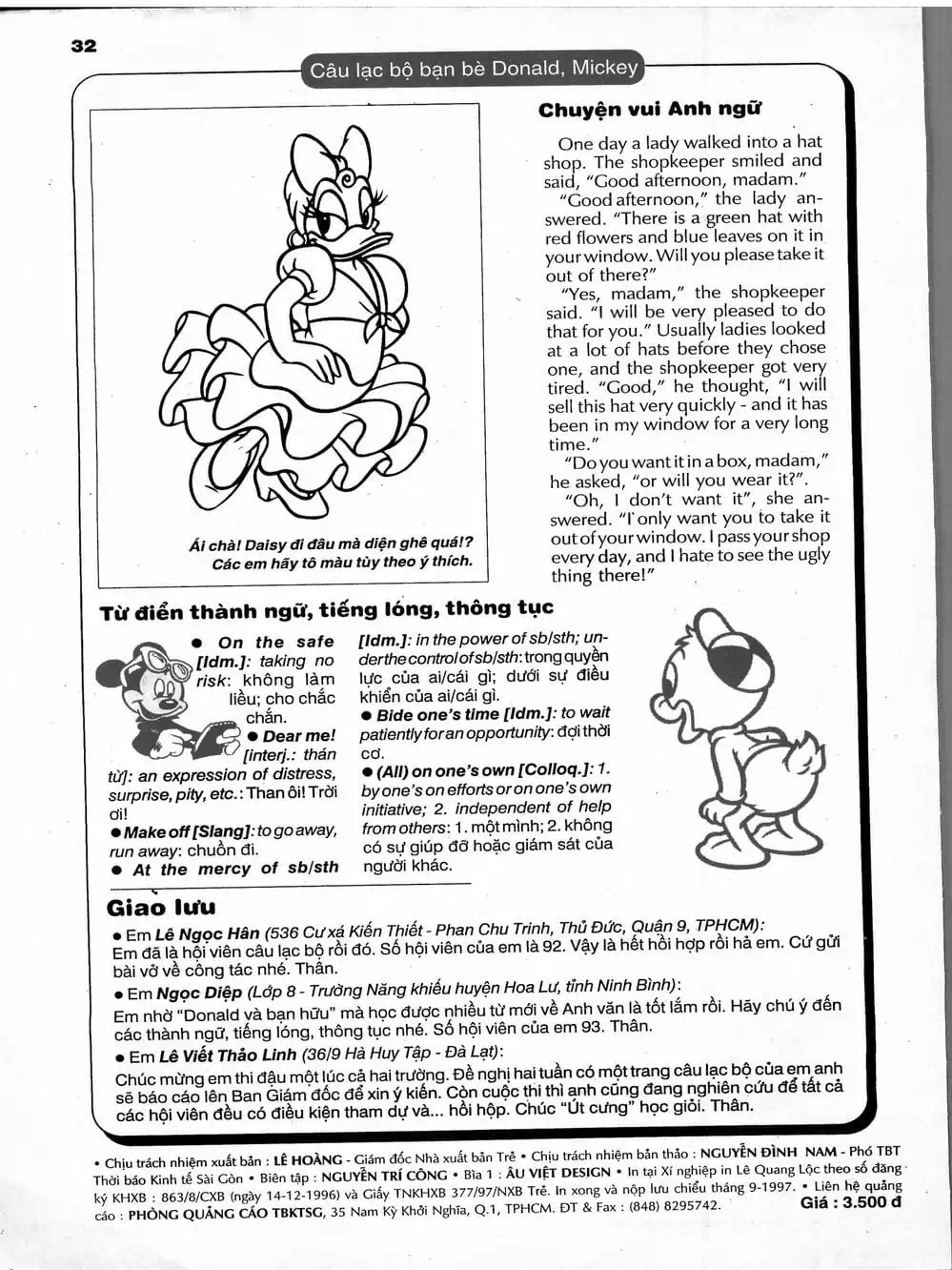 Truyện Tranh Donald Và Bạn Hữu trang 2