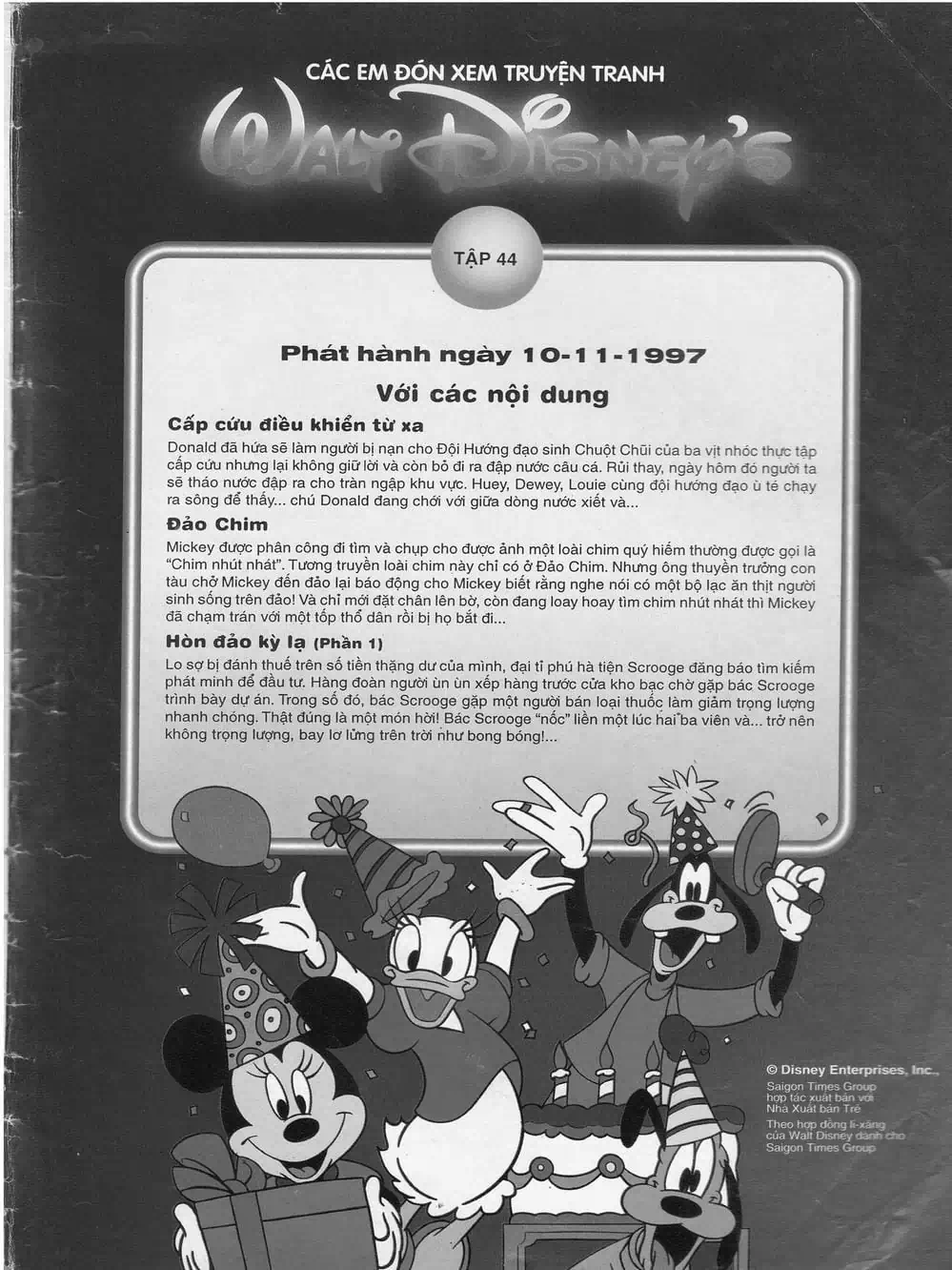 Truyện Tranh Donald Và Bạn Hữu trang 2