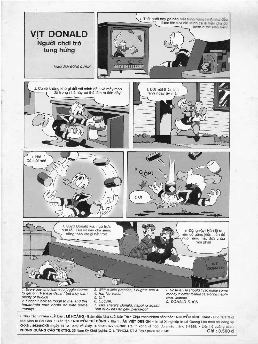 Truyện Tranh Donald Và Bạn Hữu trang 2
