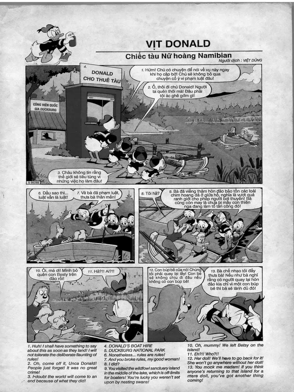 Truyện Tranh Donald Và Bạn Hữu trang 2