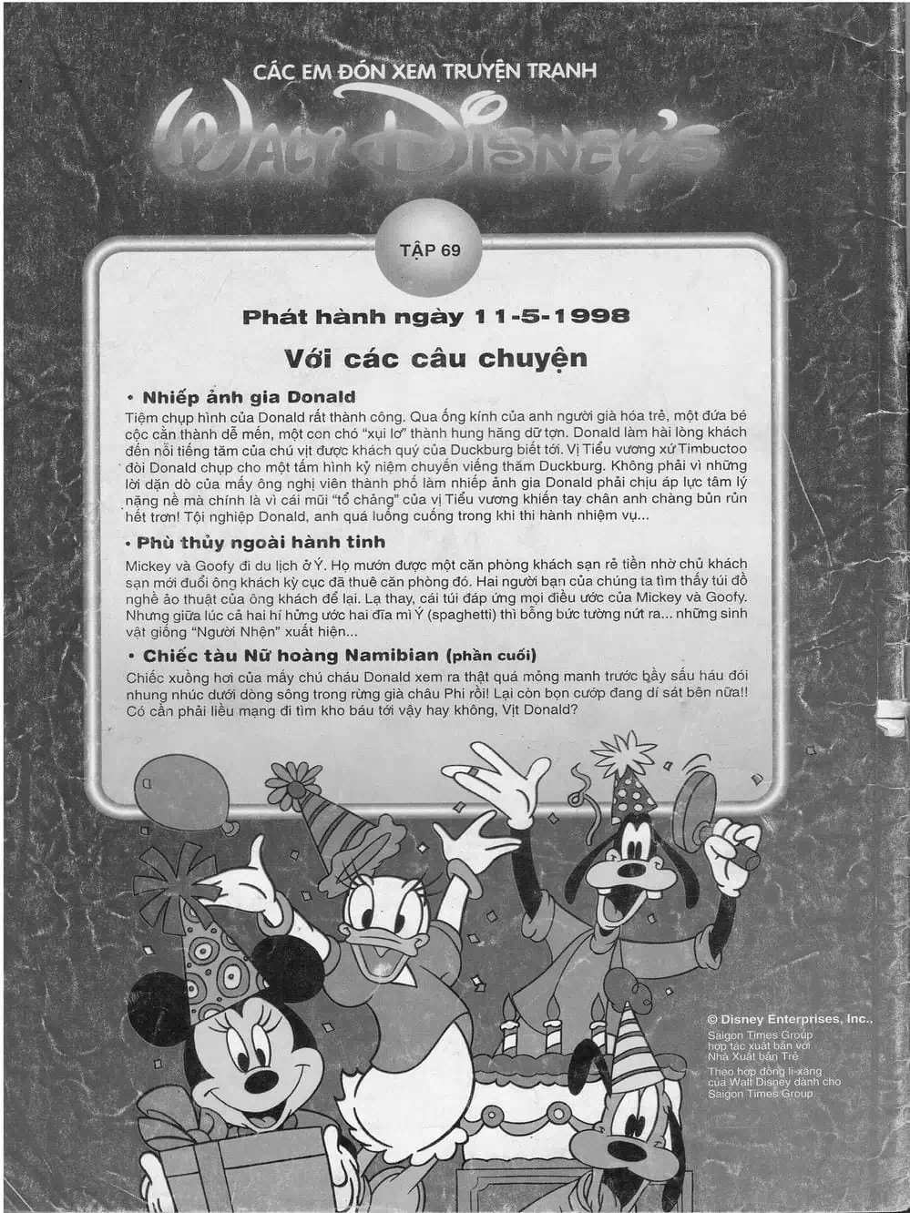 Truyện Tranh Donald Và Bạn Hữu trang 2