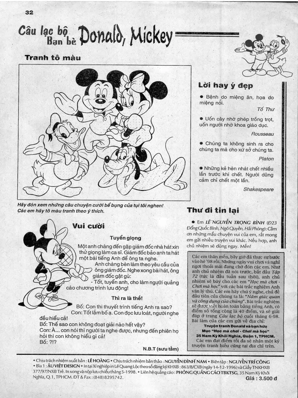Truyện Tranh Donald Và Bạn Hữu trang 2