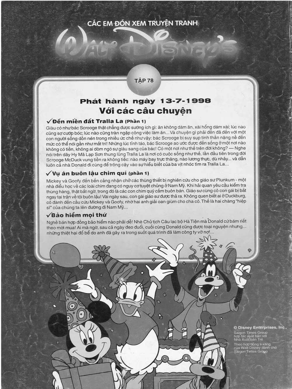 Truyện Tranh Donald Và Bạn Hữu trang 2