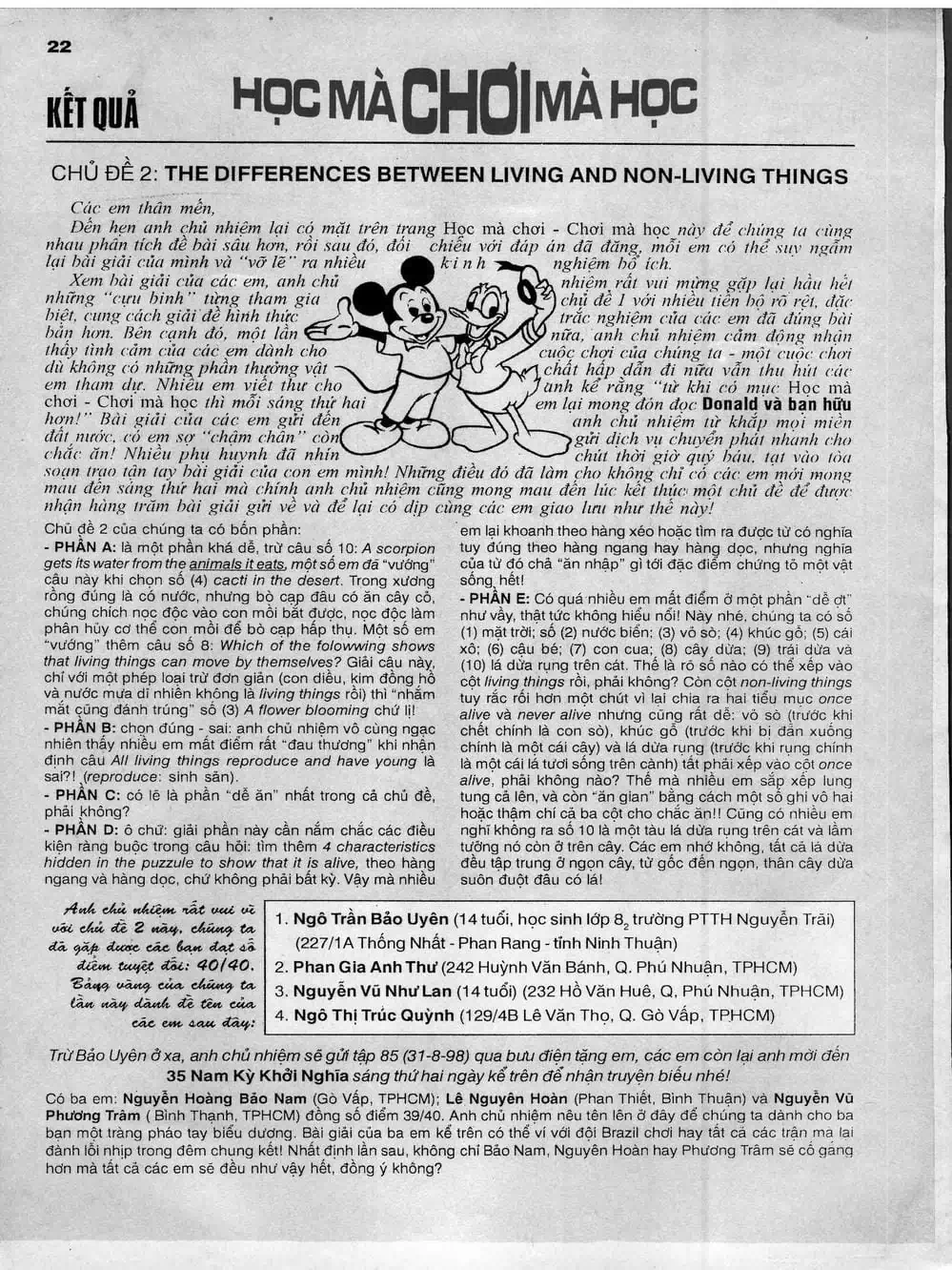 Truyện Tranh Donald Và Bạn Hữu trang 2