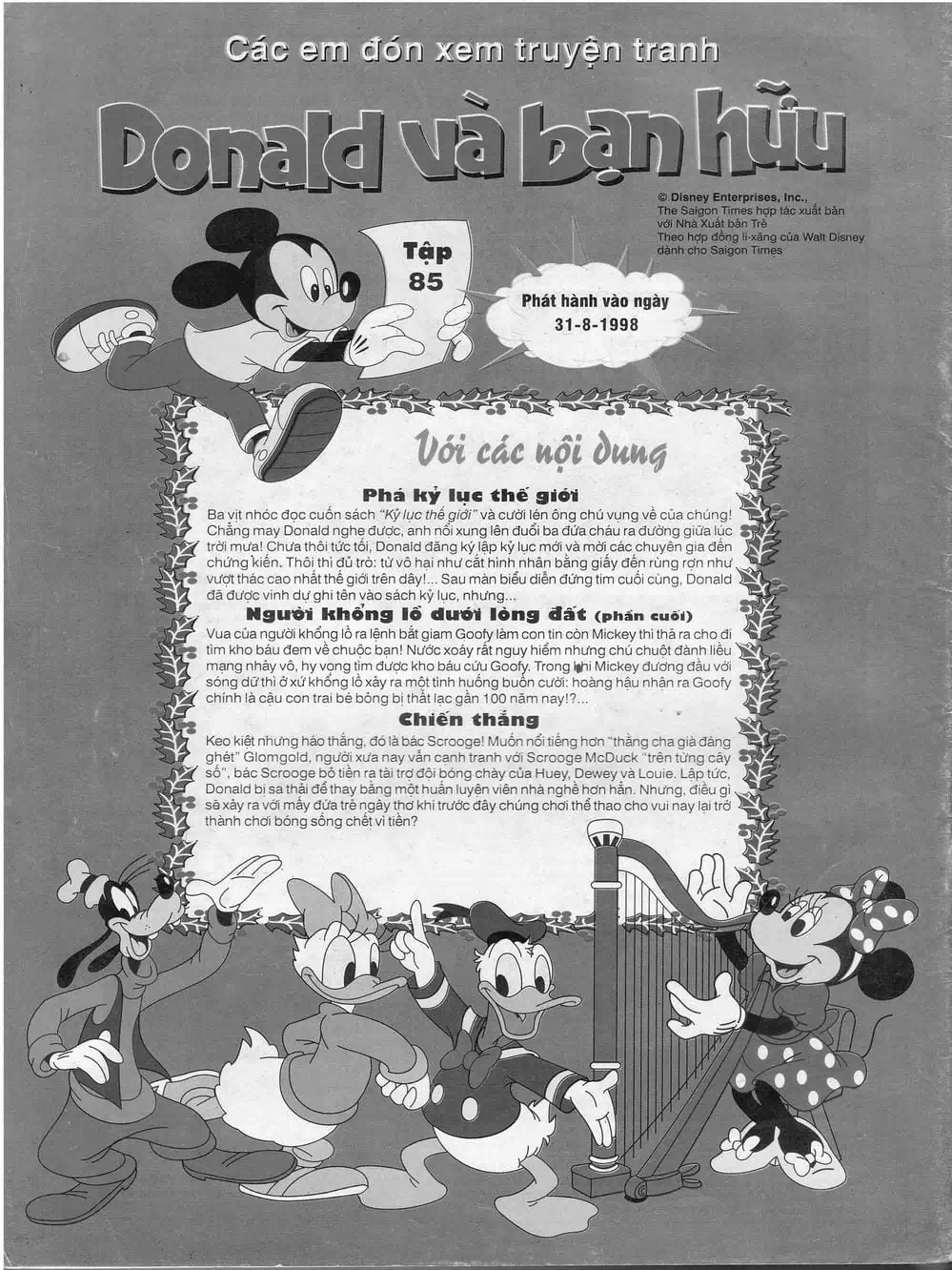 Truyện Tranh Donald Và Bạn Hữu trang 2