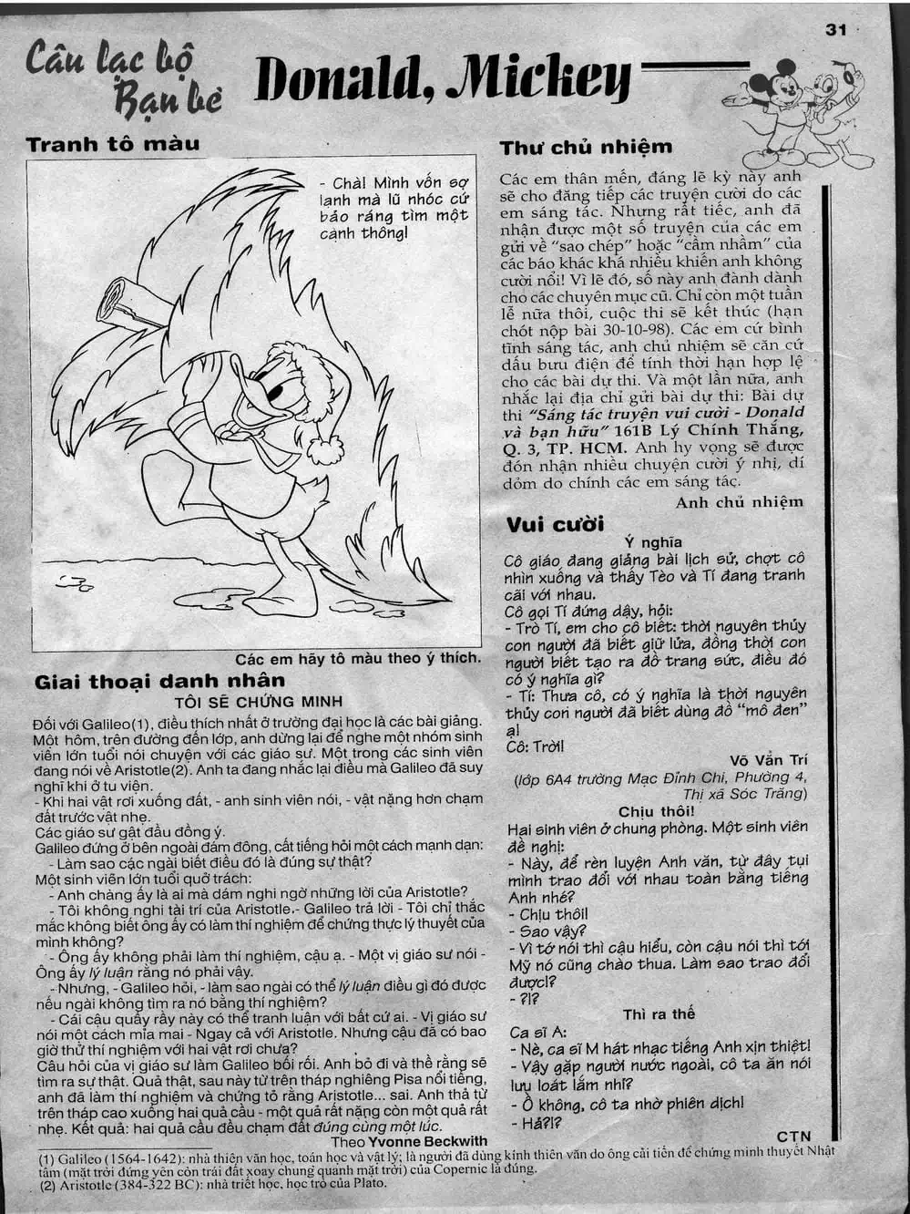 Truyện Tranh Donald Và Bạn Hữu trang 2