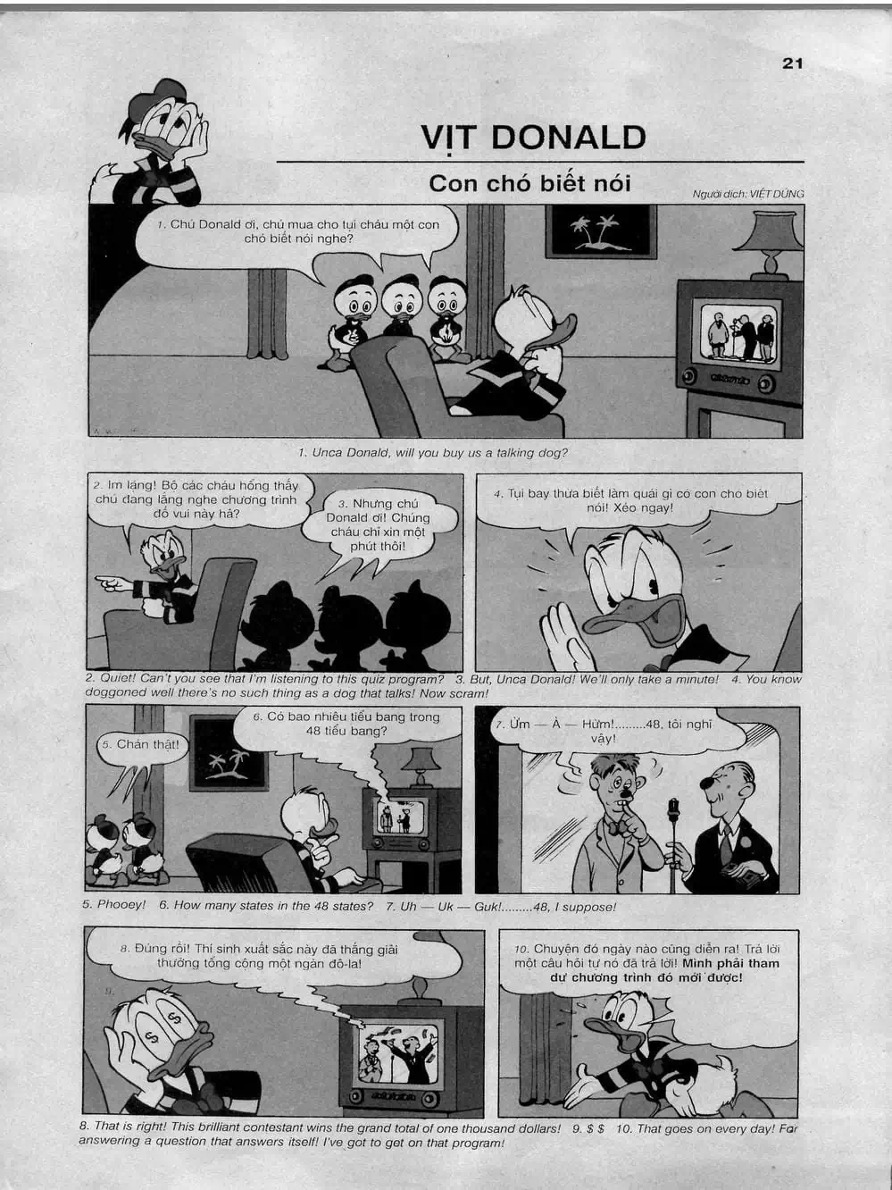 Truyện Tranh Donald Và Bạn Hữu trang 2