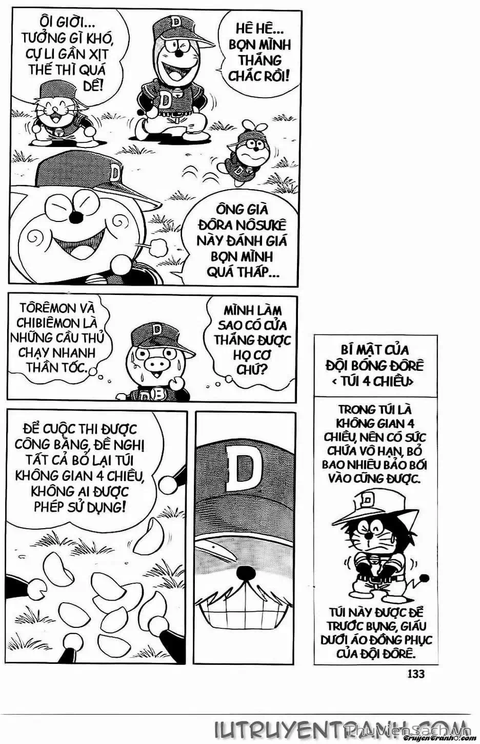 Truyện Tranh Doraemon Bóng Chày trang 3