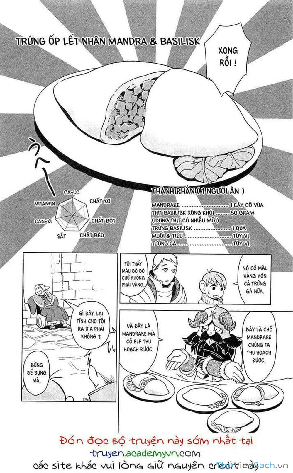 Truyện Tranh Mỹ Vị Hầm Ngục - Dungeon Meshi trang 4