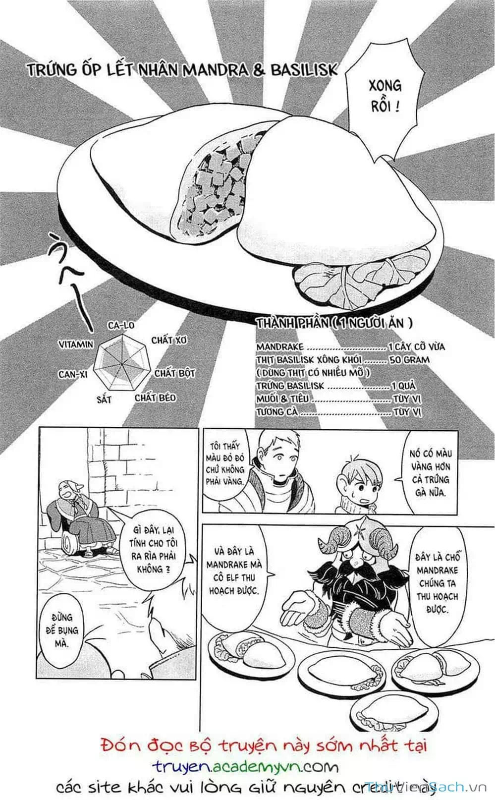 Truyện Tranh Mỹ Vị Hầm Ngục - Dungeon Meshi trang 4