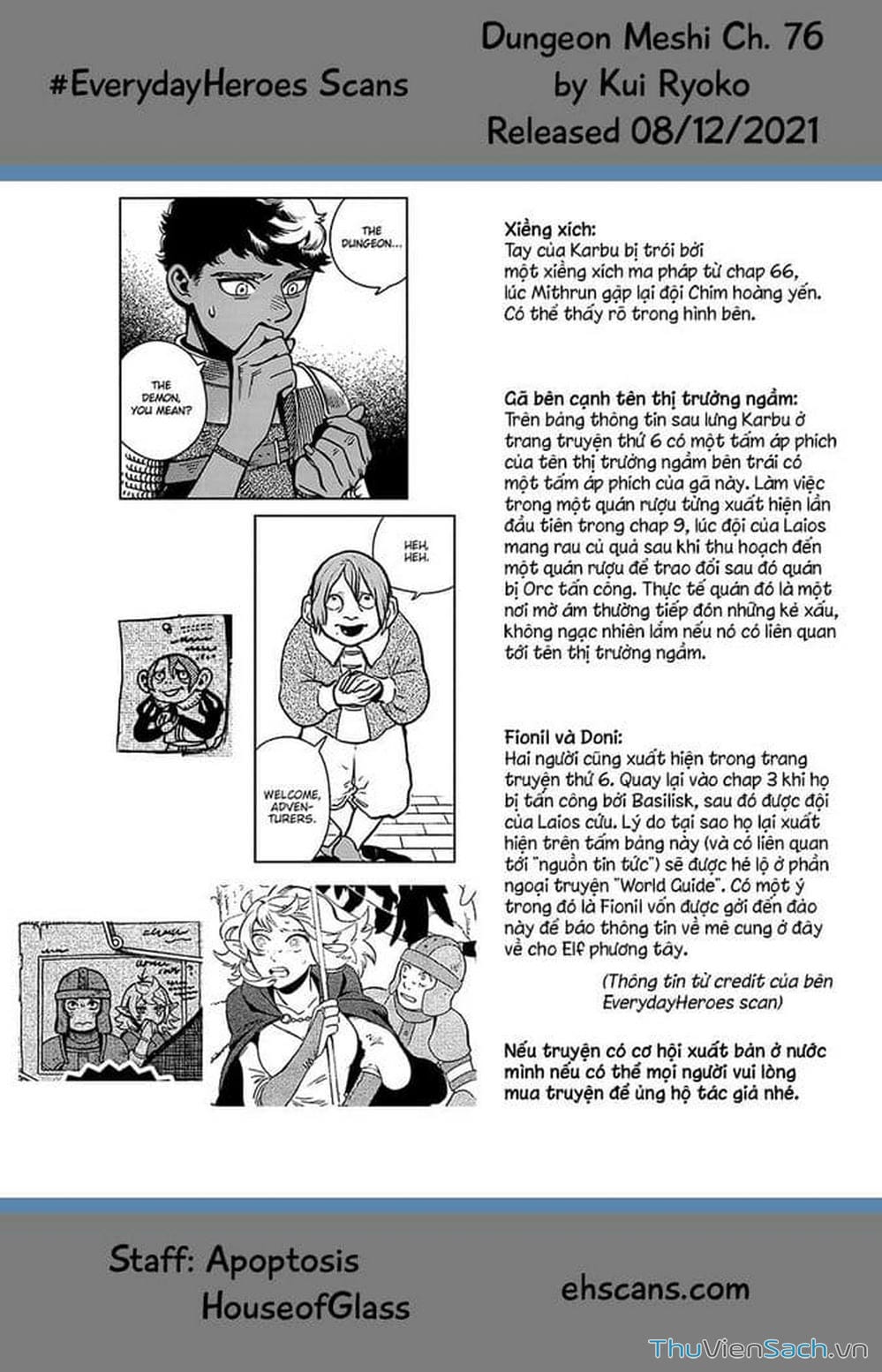 Truyện Tranh Mỹ Vị Hầm Ngục - Dungeon Meshi trang 4