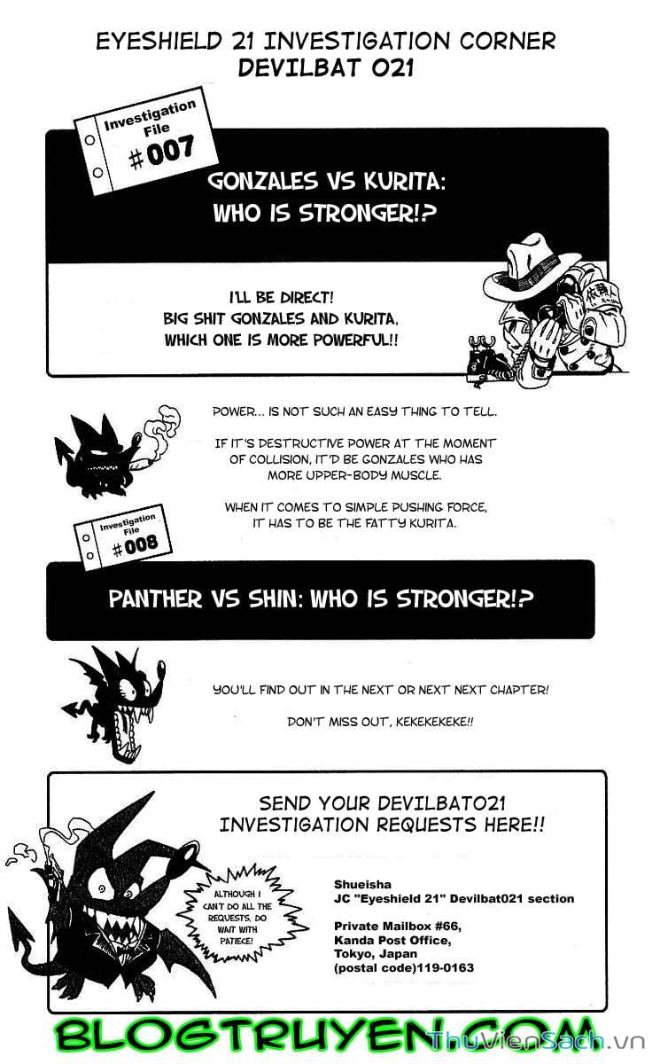Truyện Tranh Lá Chắn Mắt - Eyeshield 21 trang 6