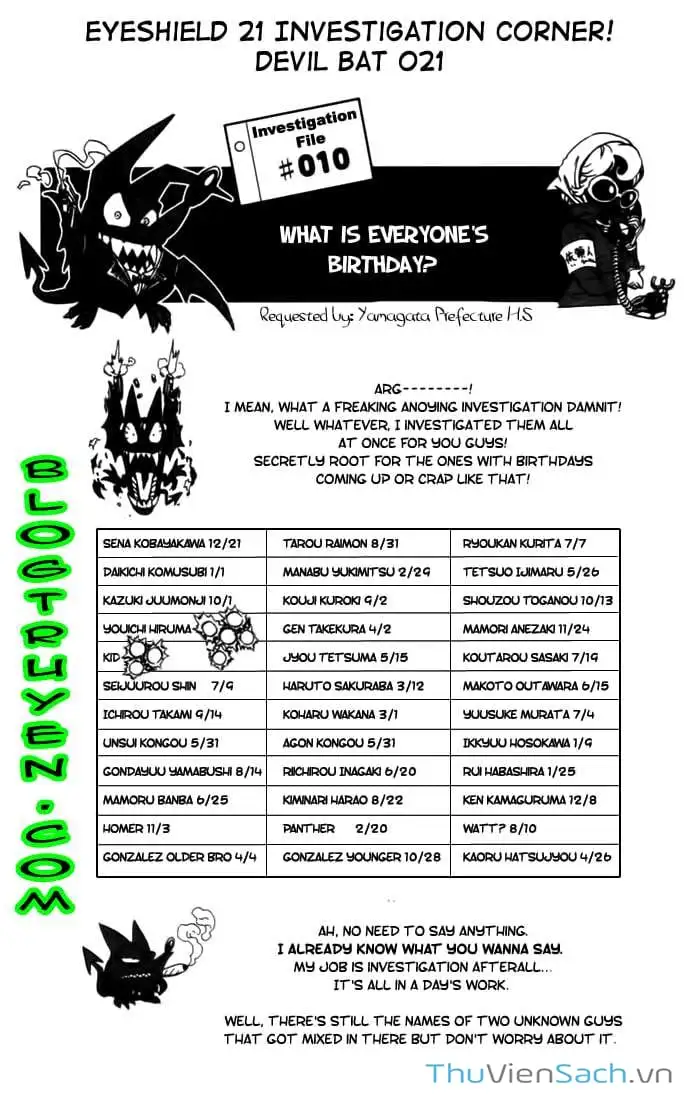 Truyện Tranh Lá Chắn Mắt - Eyeshield 21 trang 6
