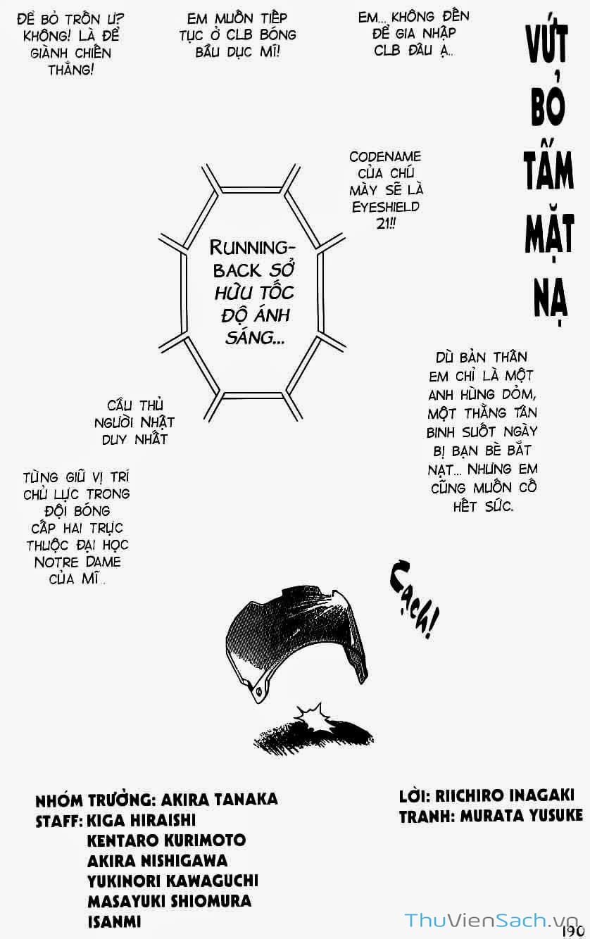 Truyện Tranh Lá Chắn Mắt - Eyeshield 21 trang 6