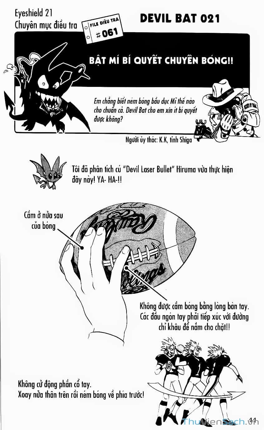 Truyện Tranh Lá Chắn Mắt - Eyeshield 21 trang 3249