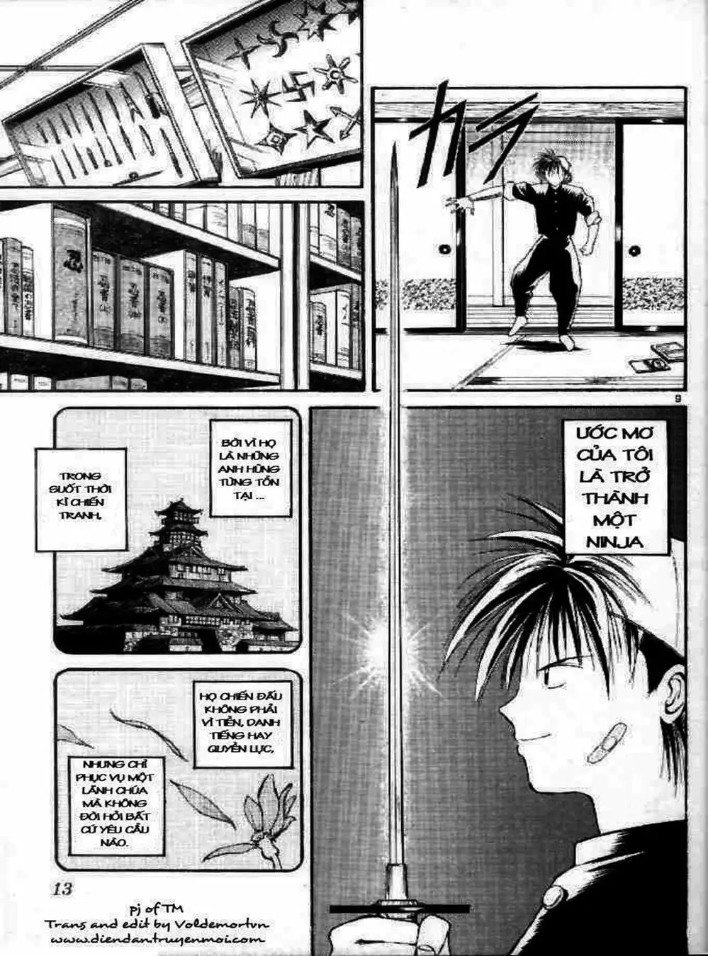 Truyện Tranh Ngọn Lửa Recca - Flame Of Recca trang 9