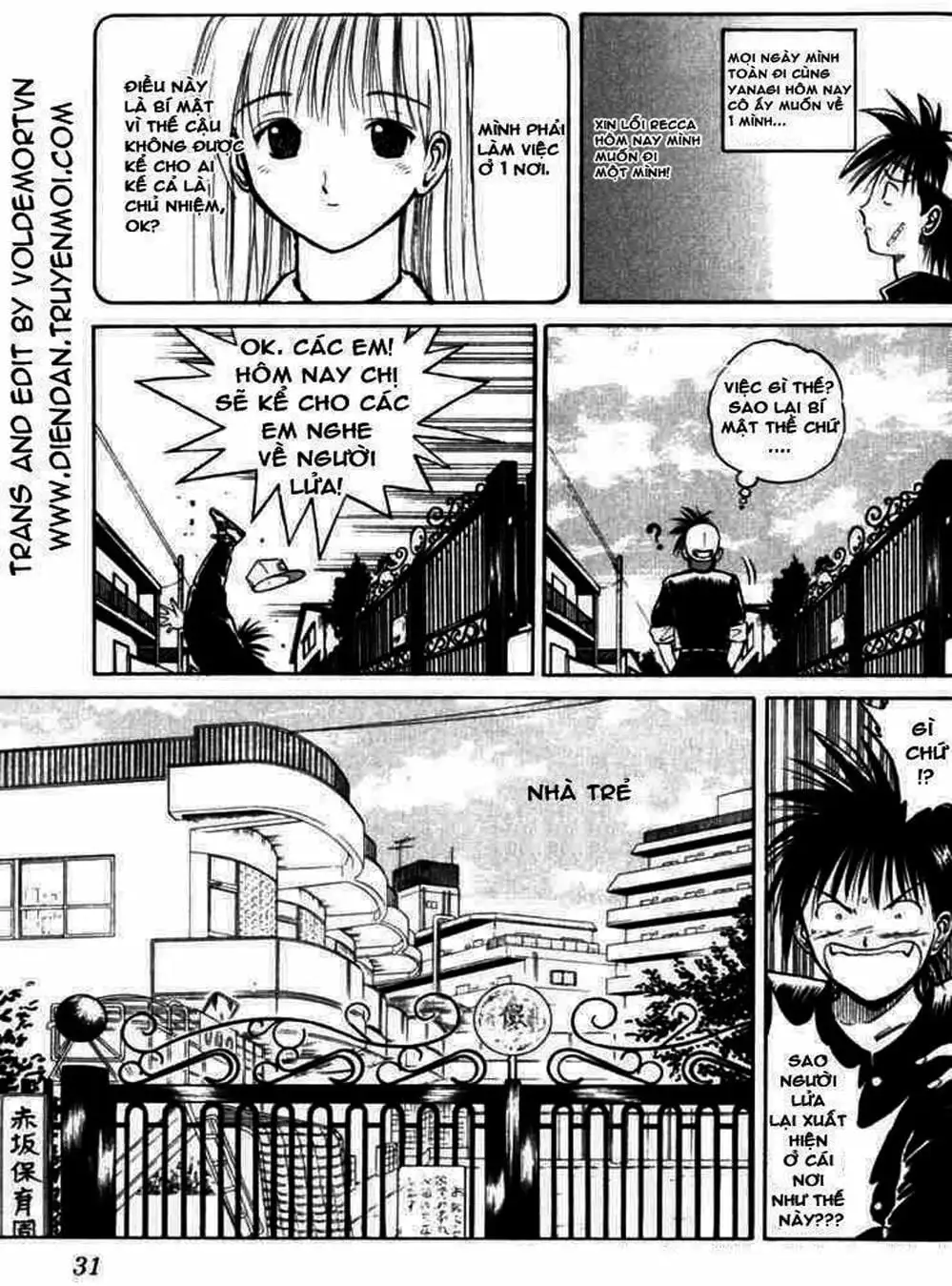 Truyện Tranh Ngọn Lửa Recca - Flame Of Recca trang 9