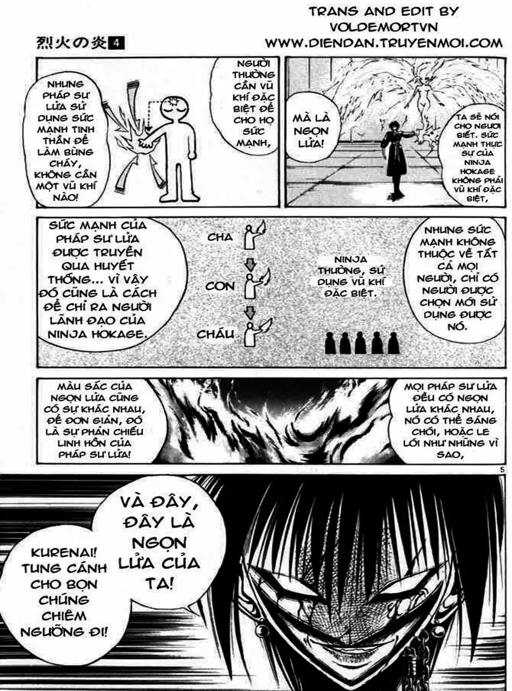 Truyện Tranh Ngọn Lửa Recca - Flame Of Recca trang 9