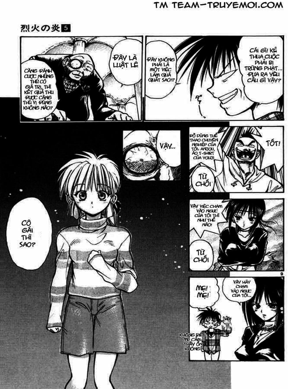 Truyện Tranh Ngọn Lửa Recca - Flame Of Recca trang 9