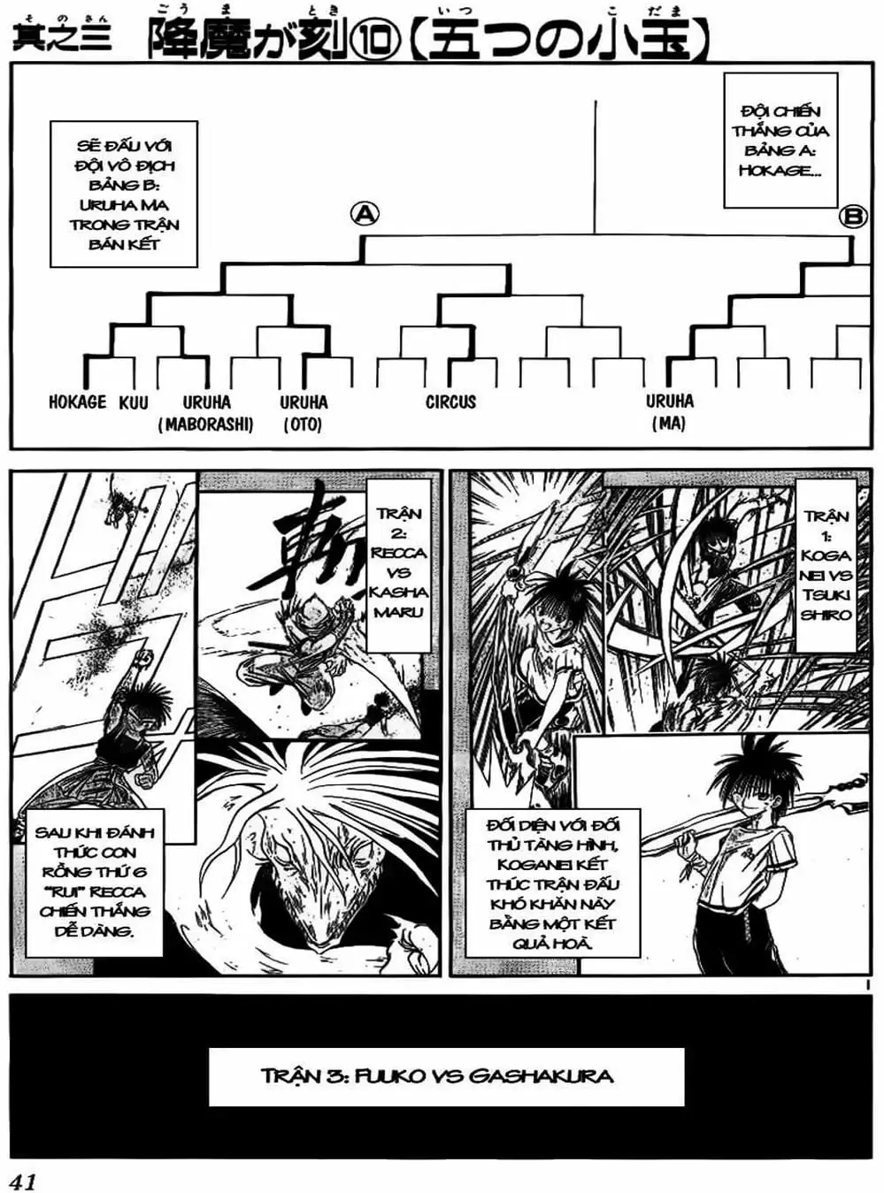 Truyện Tranh Ngọn Lửa Recca - Flame Of Recca trang 9