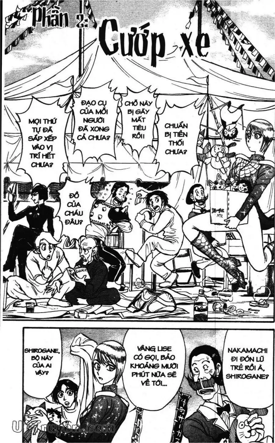 Truyện Tranh Gánh Xiếc Quái Dị - Karakuri Circus trang 5