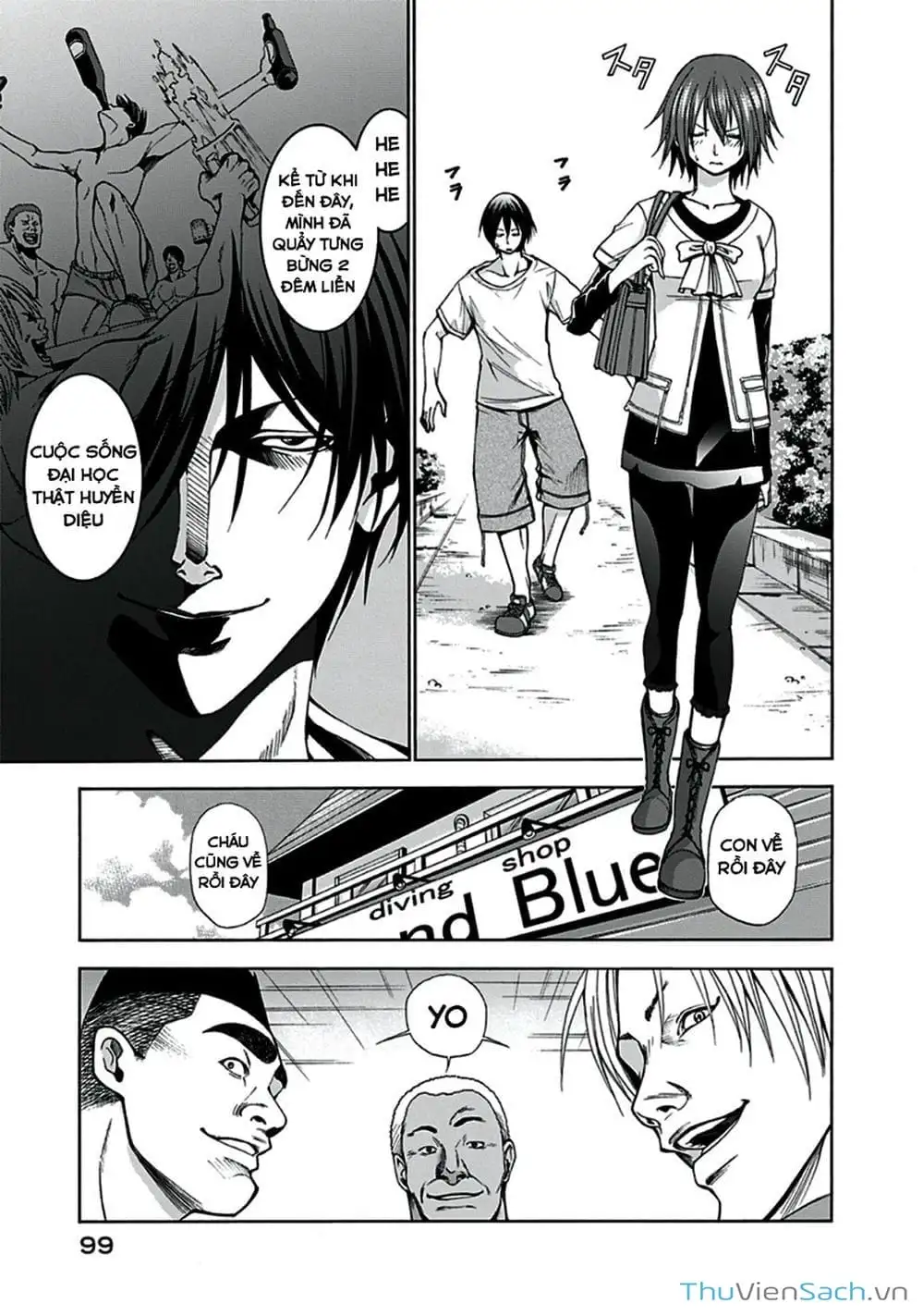 Truyện Tranh Cô Gái Thích Lặn - Grand Blue trang 3