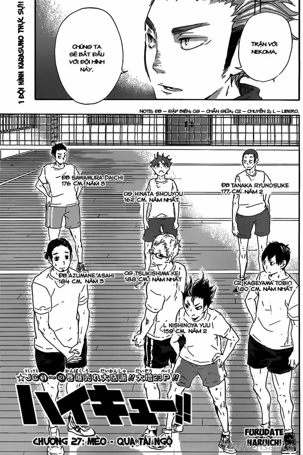 Truyện Tranh Vua Bóng Chuyền Haikyuu trang 6