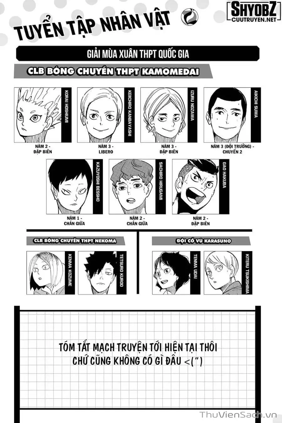 Truyện Tranh Vua Bóng Chuyền Haikyuu trang 6