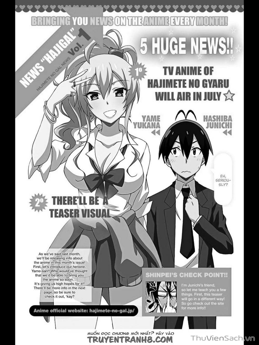 Truyện Tranh Lần Đầu Với Gal - Hajimete No Gal trang 7